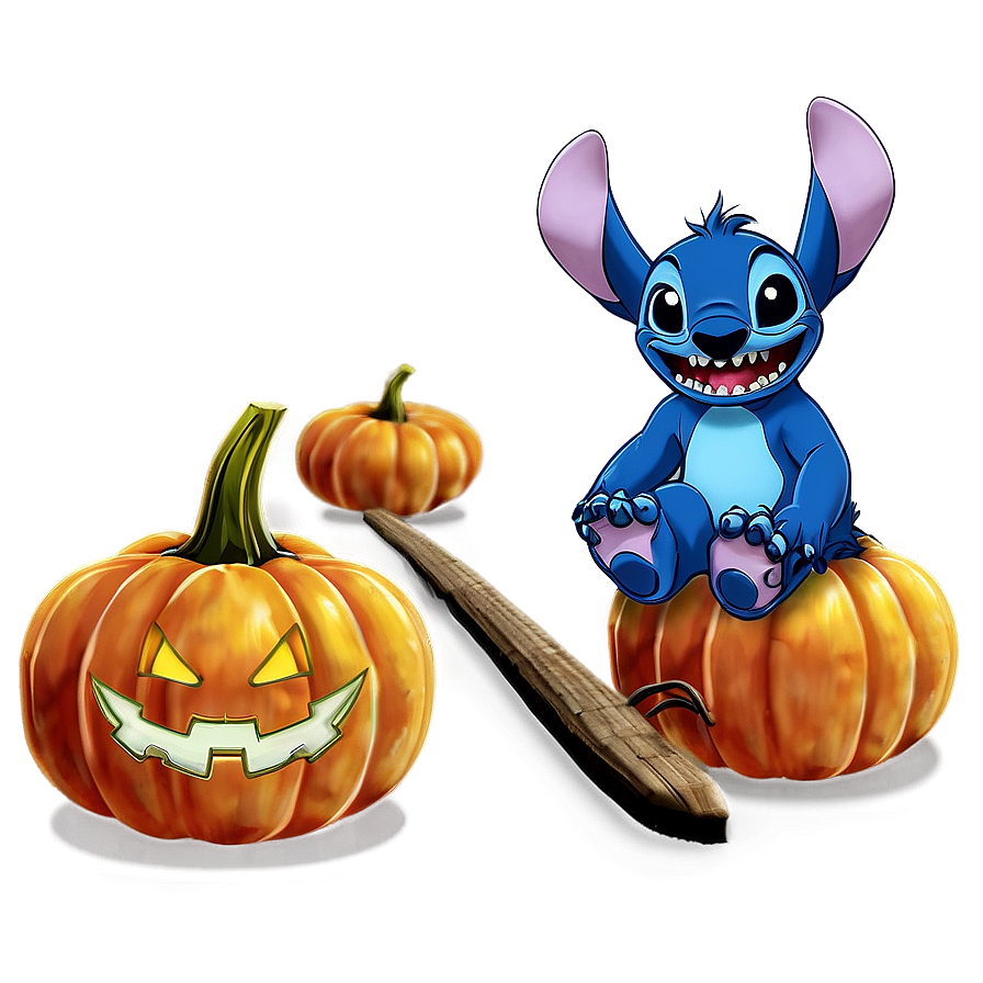 Stitch Halloween Pumpkin Patch Png 06122024 PNG Image