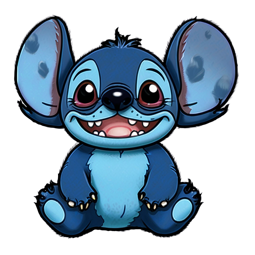 Stitch's Blue Fur Png Qrf87 PNG Image