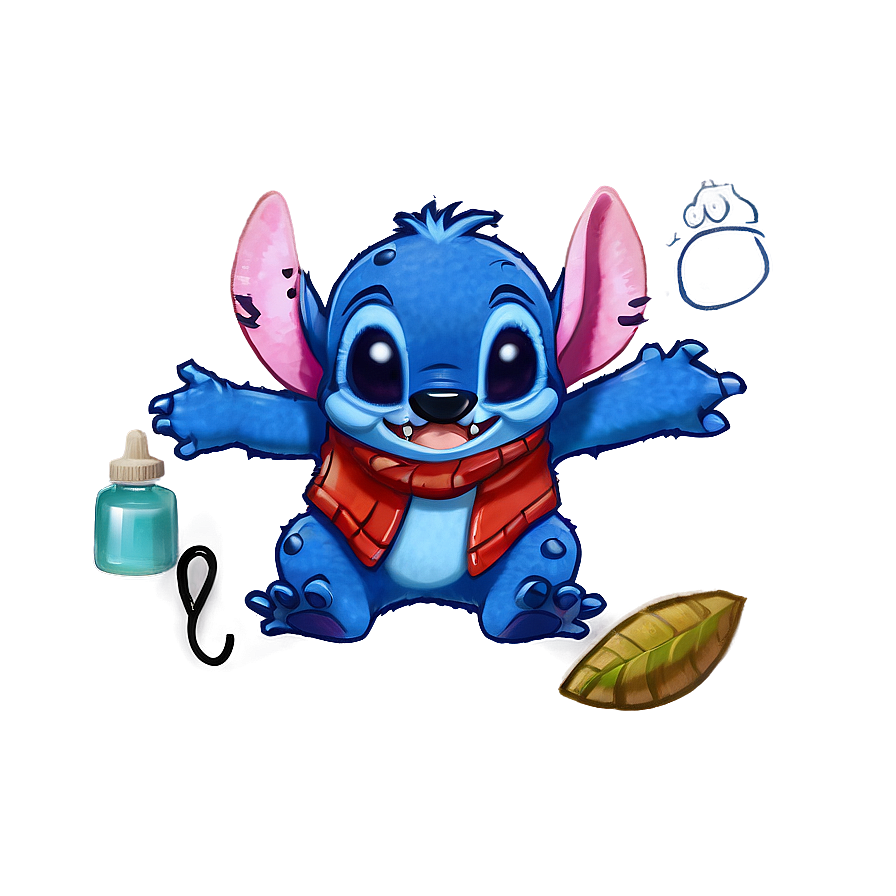 Stitch's Blue Fur Png Upn70 PNG Image