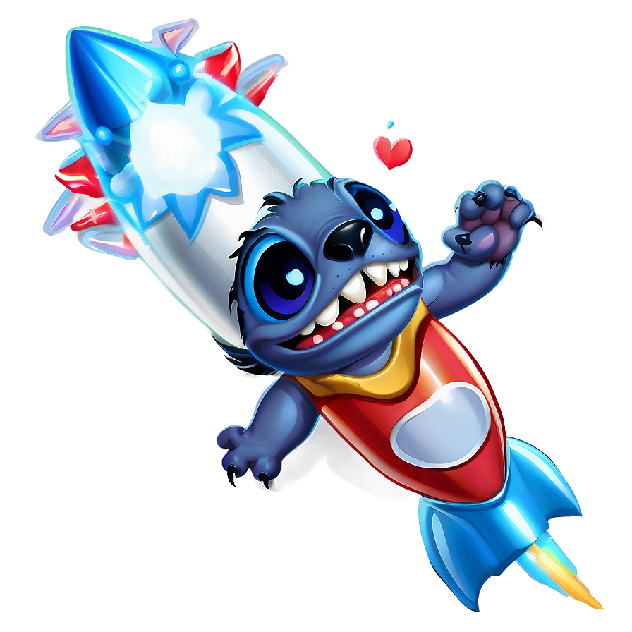 Stitch's Rocket Png Fvj PNG Image