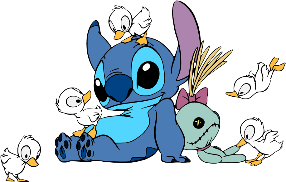 Stitchand Ducks Fun Time PNG Image