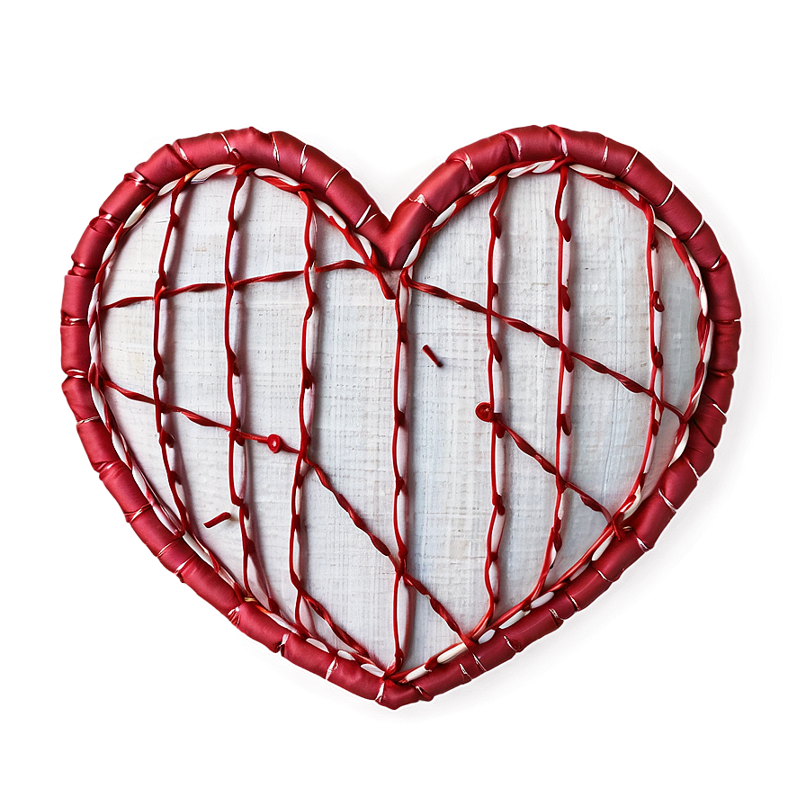 Stitched Heart Clipart Texture Png Vko PNG Image