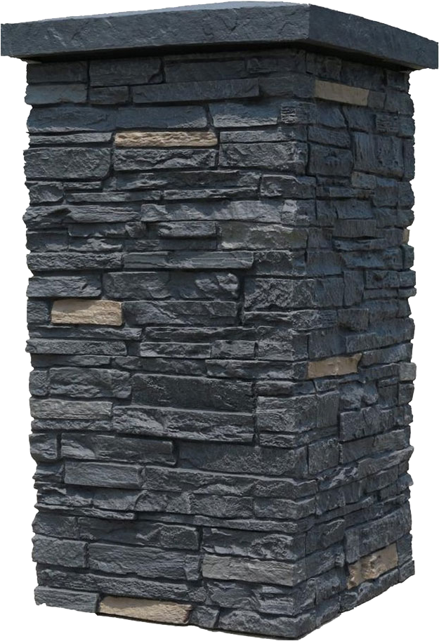 Stone Column Texture Design PNG Image