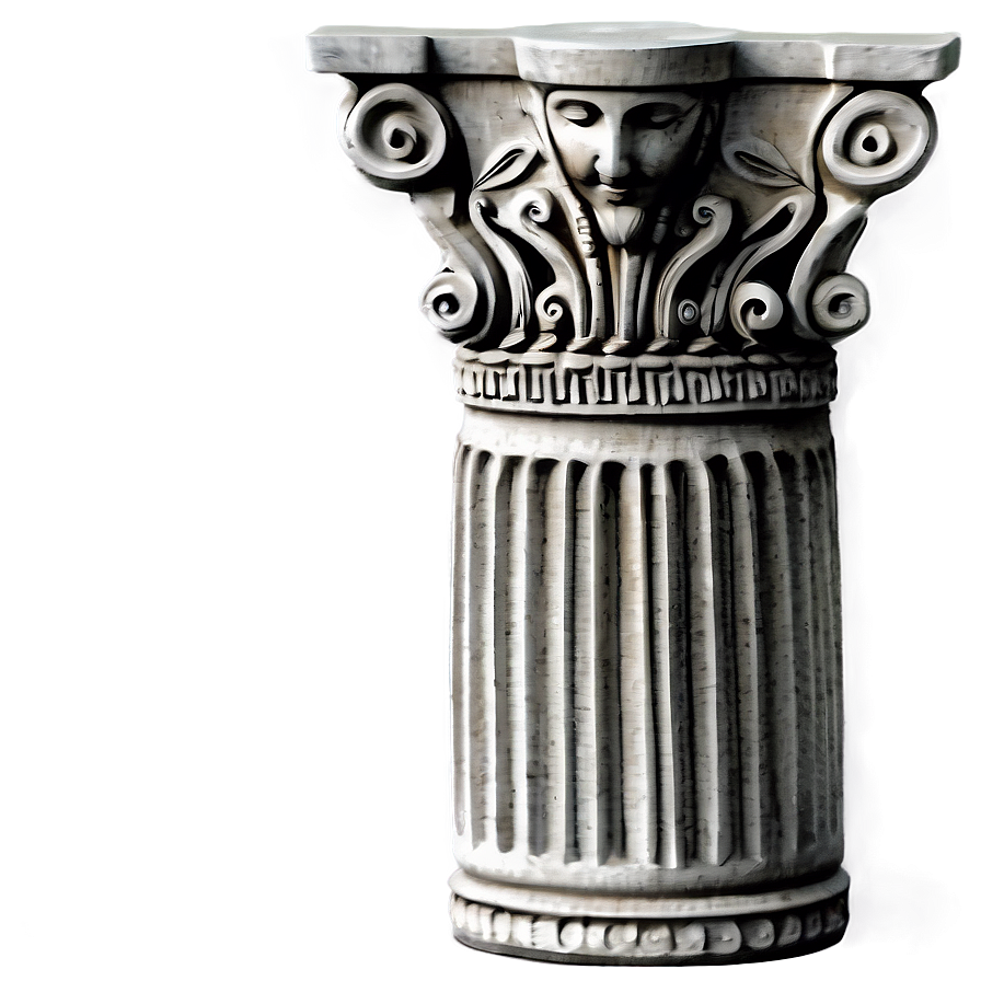 Stone Greek Column Art Png 38 PNG Image