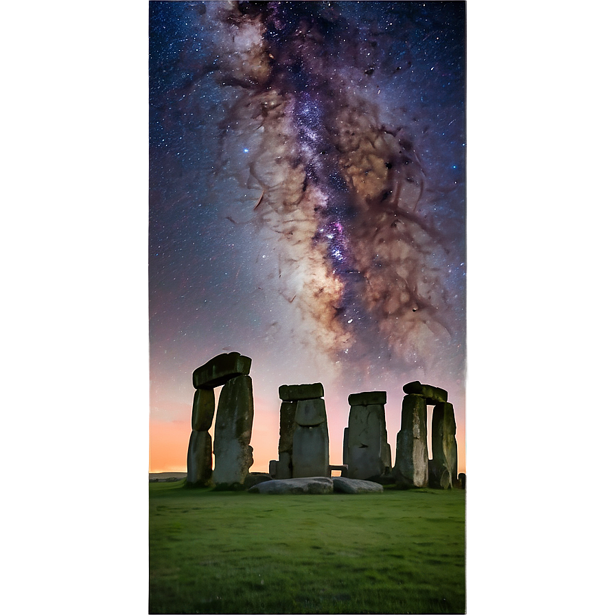 Stonehenge And The Milky Way Png Bbl26 PNG Image