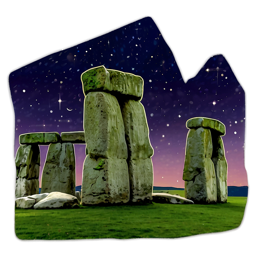 Stonehenge And The Starry Night Sky Png Pad38 PNG Image