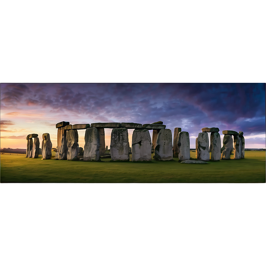 Stonehenge Panorama At Dusk Png 06252024 PNG Image