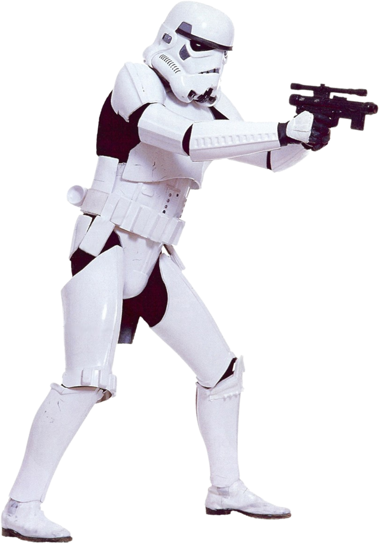 Stormtrooper Action Pose PNG Image