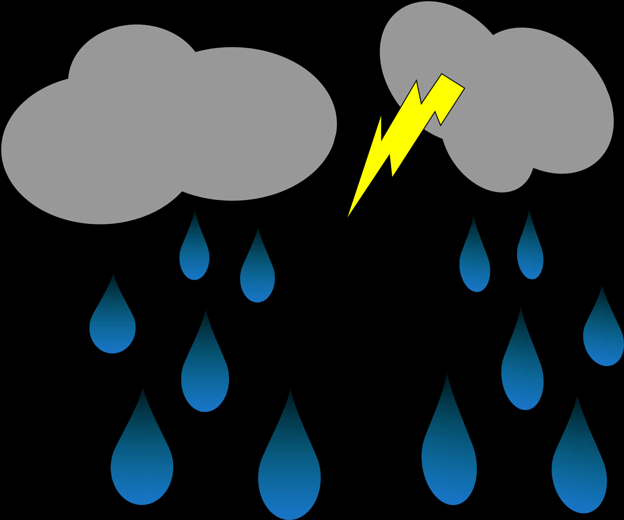 Stormy Weather Graphic PNG Image