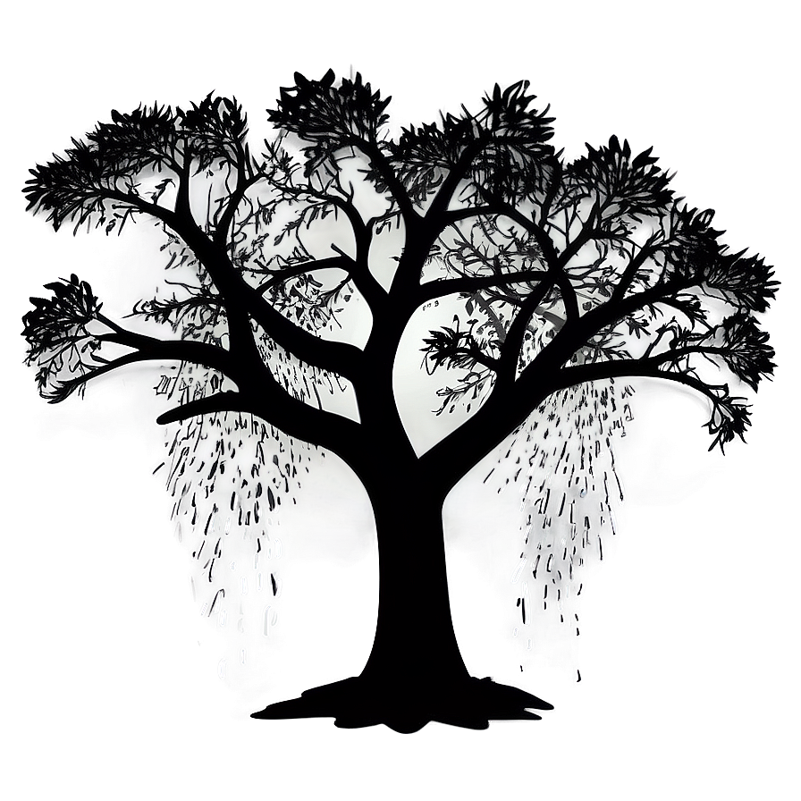 Stormy Weather Tree Silhouette Png 30 PNG Image