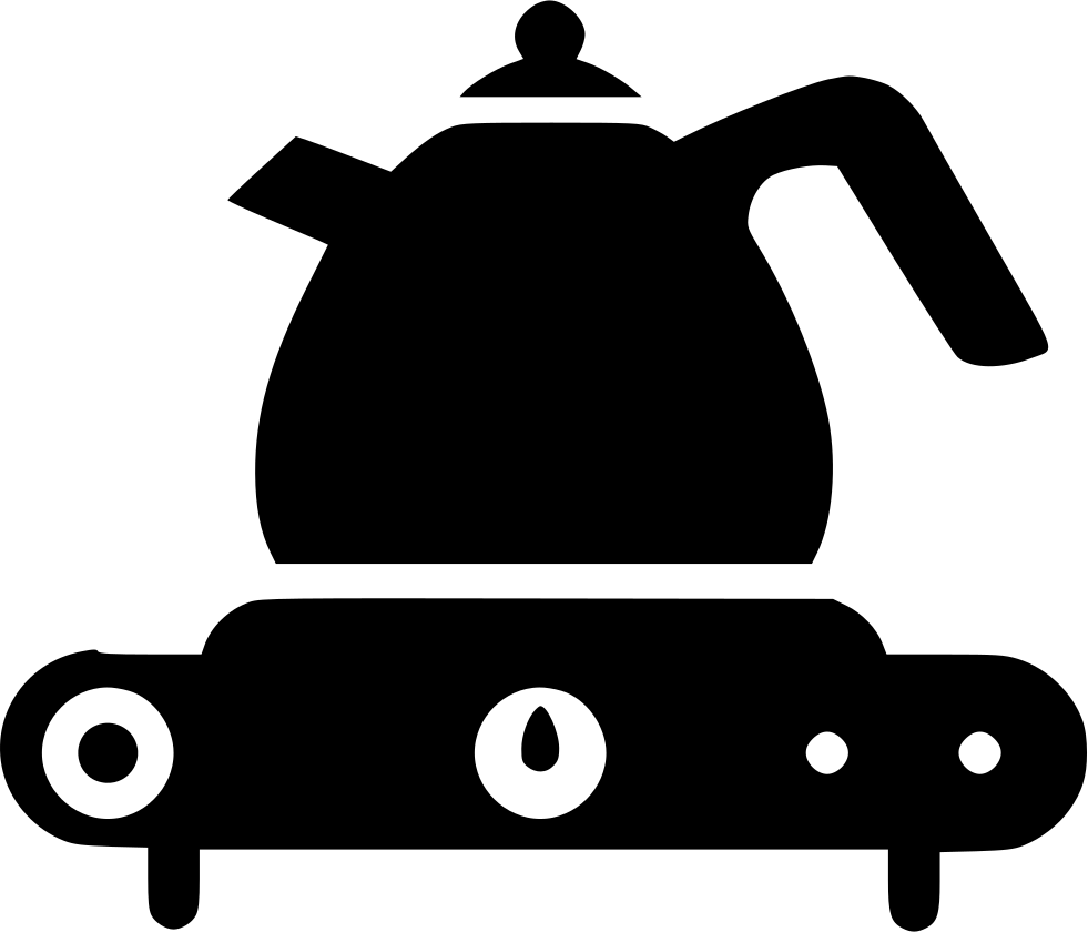 Stovetop Kettle Silhouette PNG Image