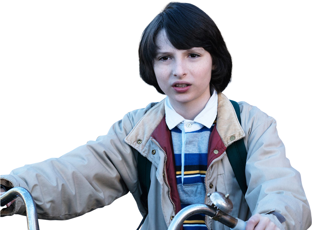 Stranger Things Characteron Bike PNG Image