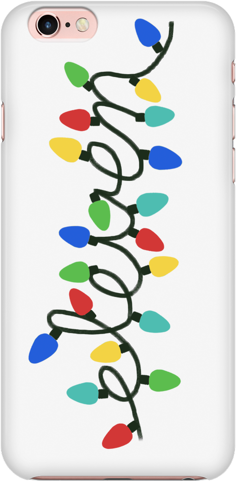 Stranger Things Inspired Lights Phone Case PNG Image