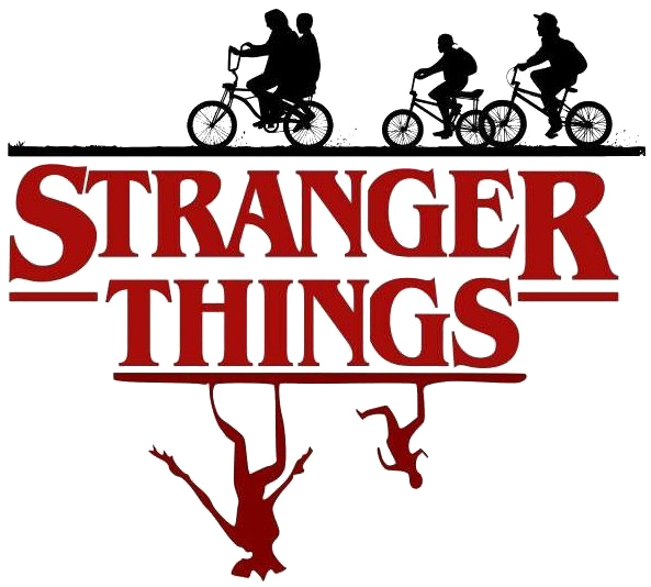 Stranger Things Logo Bikers PNG Image