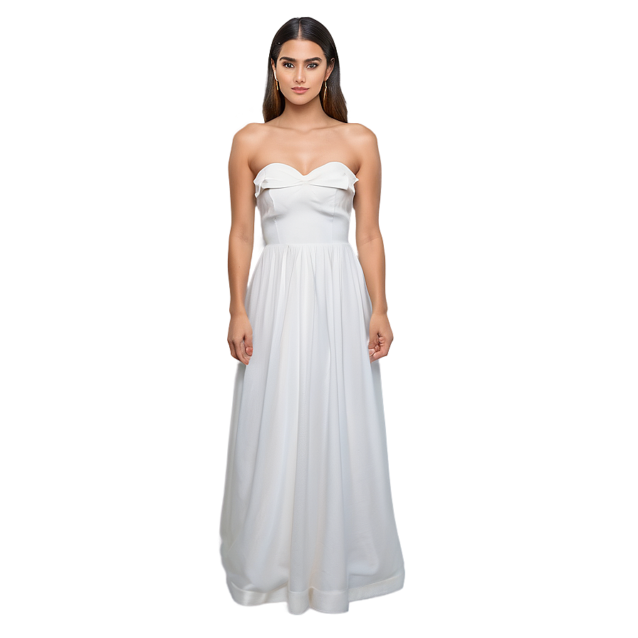 Strapless White Dress Style Png 42 PNG Image