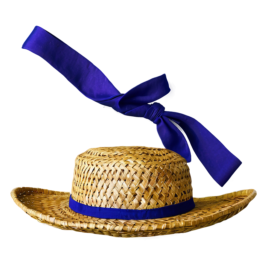 Straw Hat With Bow Png 05252024 PNG Image