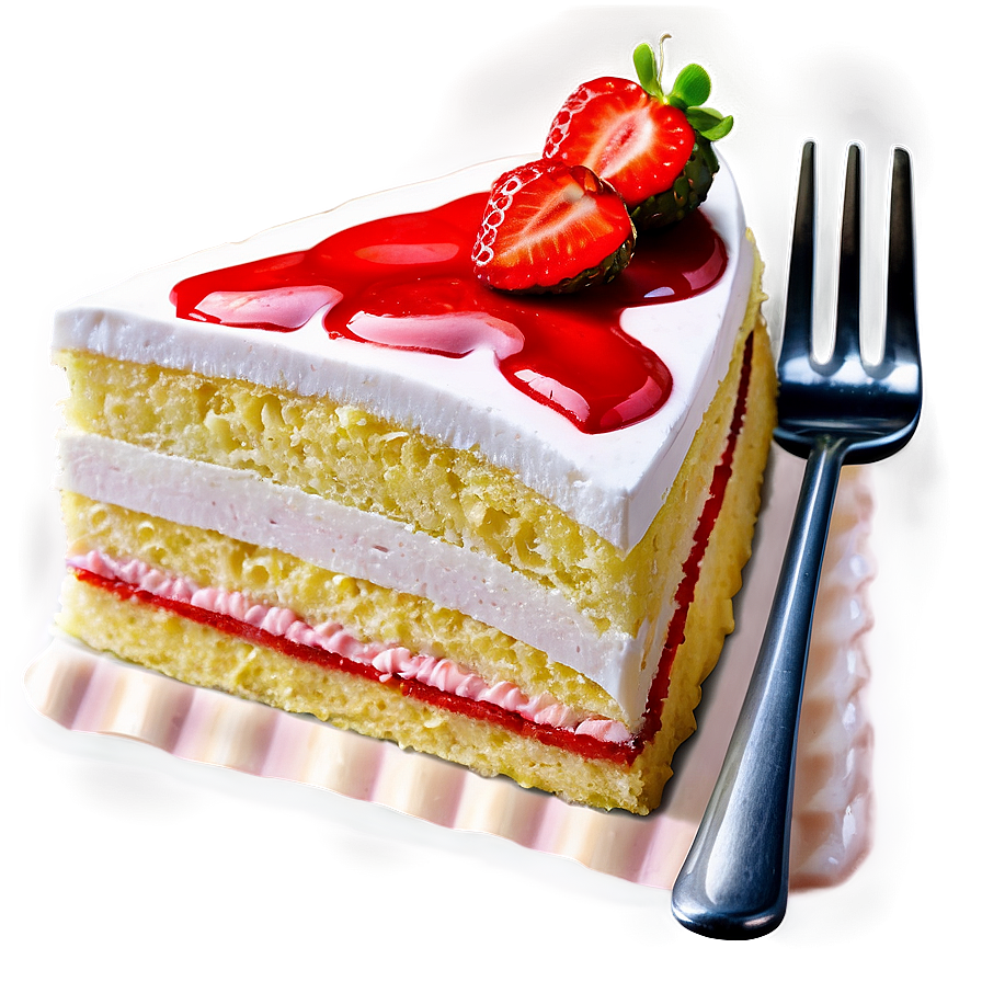 Strawberry Cake Slice Png Xem27 PNG Image