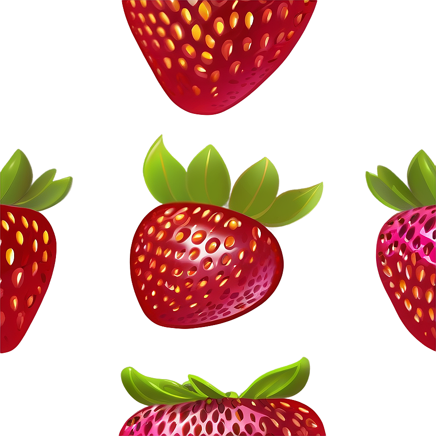 Strawberry Cartoon Character Png Xyh PNG Image