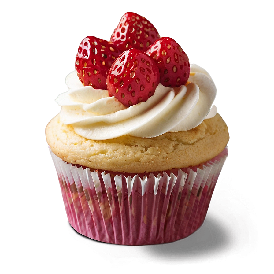 Strawberry Cupcake Png Uaq95 PNG Image