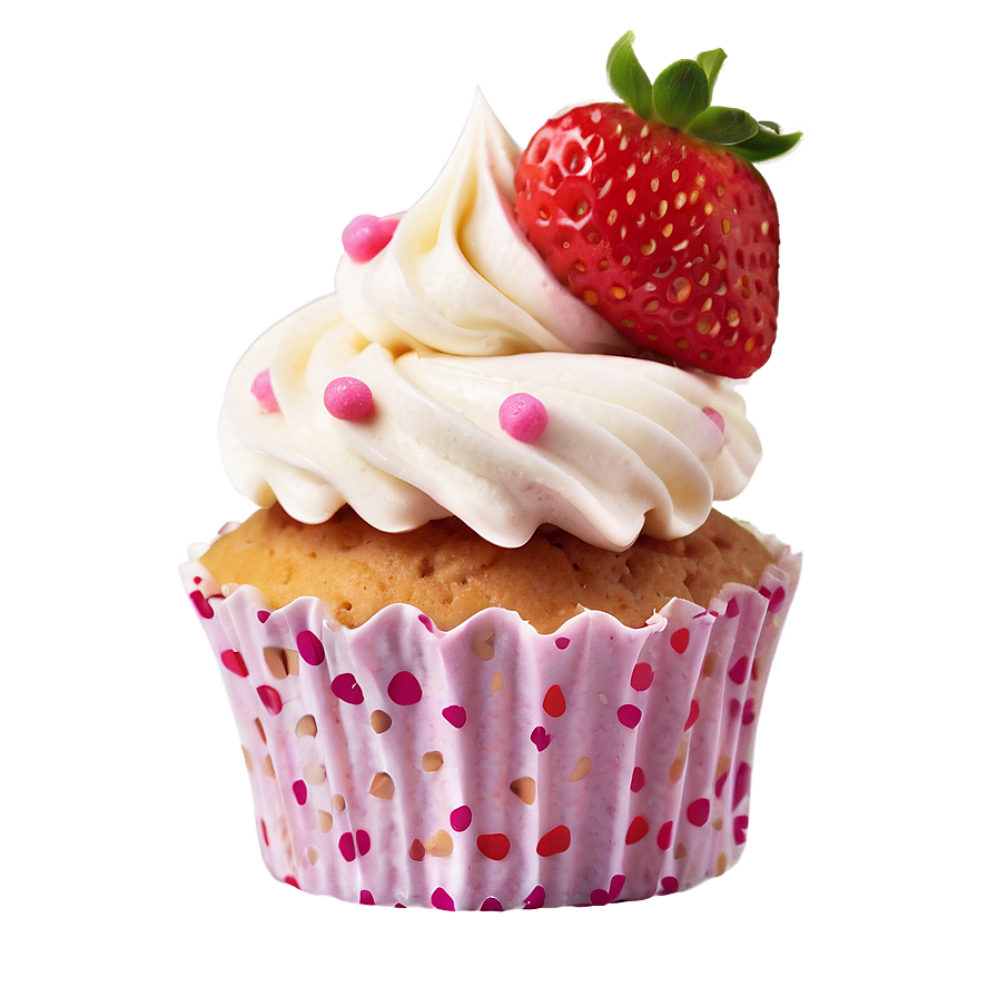 Strawberry Cupcakes Png Qmf7 PNG Image