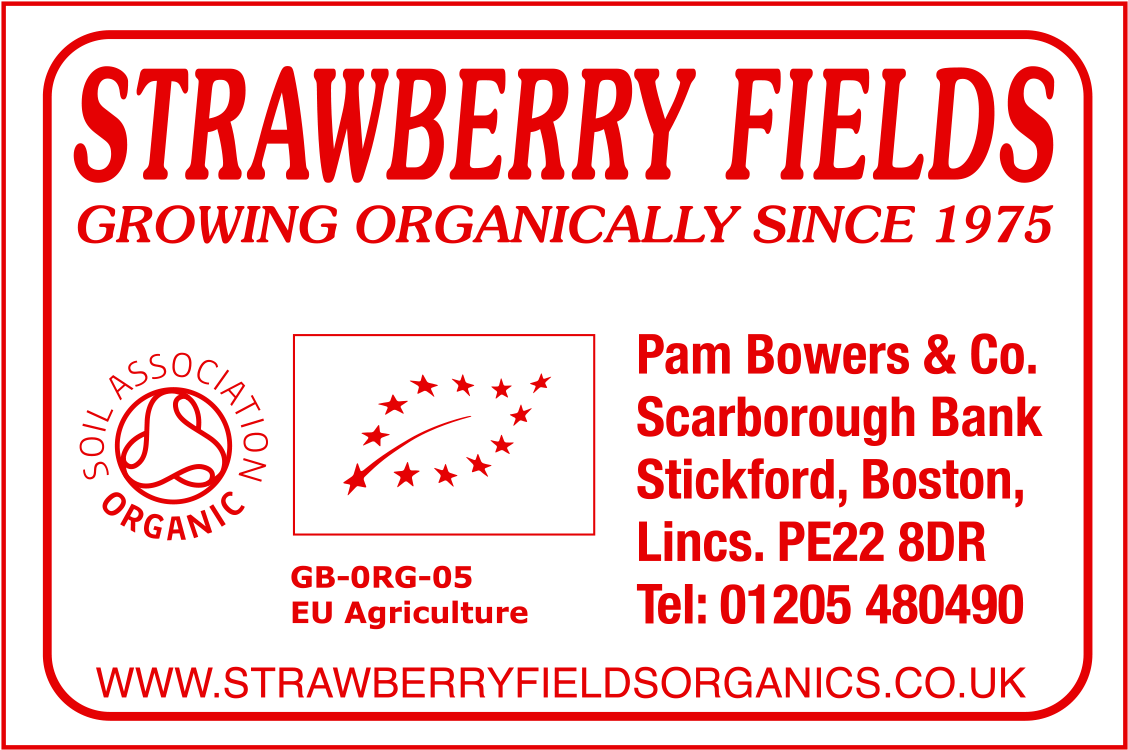 Strawberry Fields Organic Farming Advertisement PNG Image