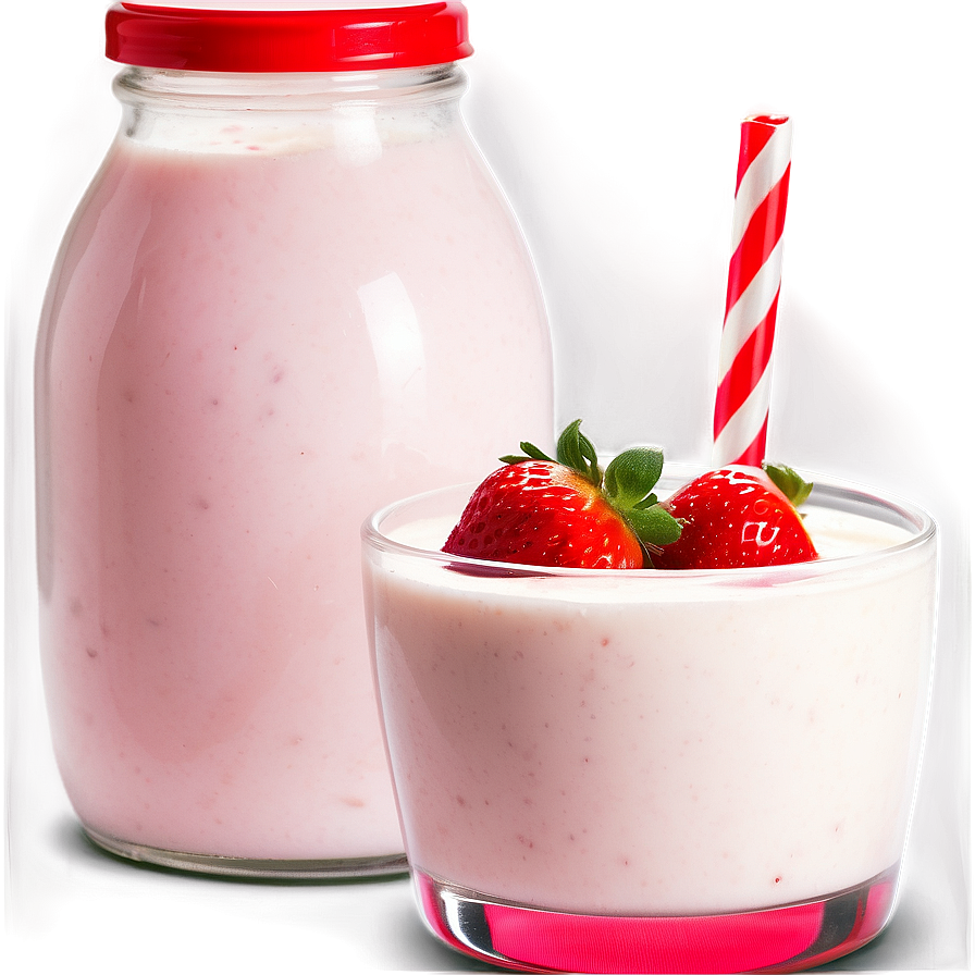 Strawberry Flavored Milk Png 06252024 PNG Image