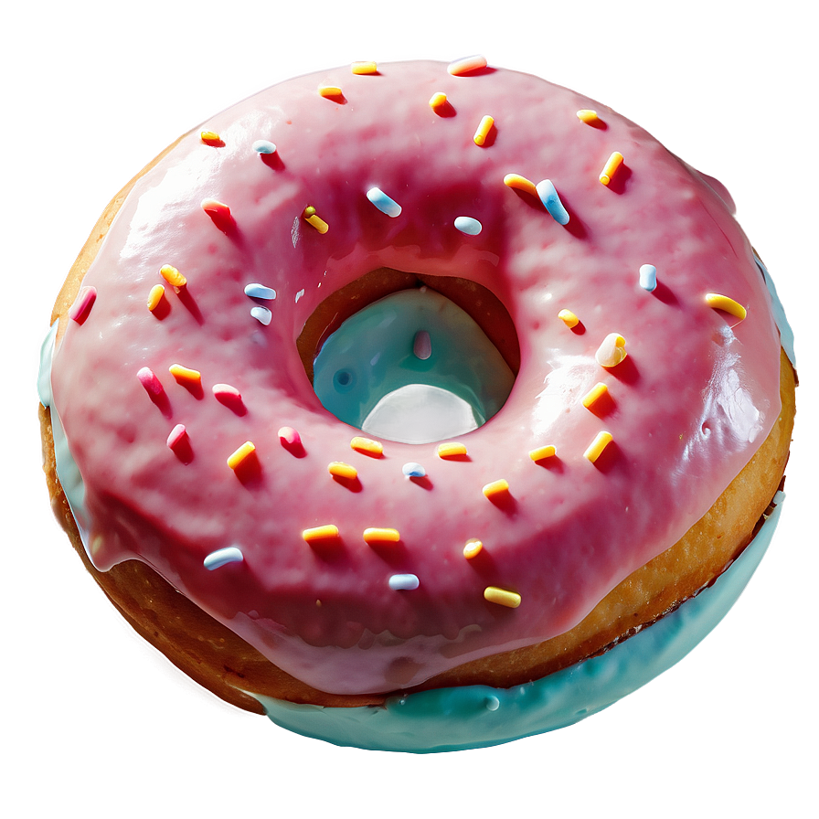 Strawberry Frosted Donut Png 84 PNG Image