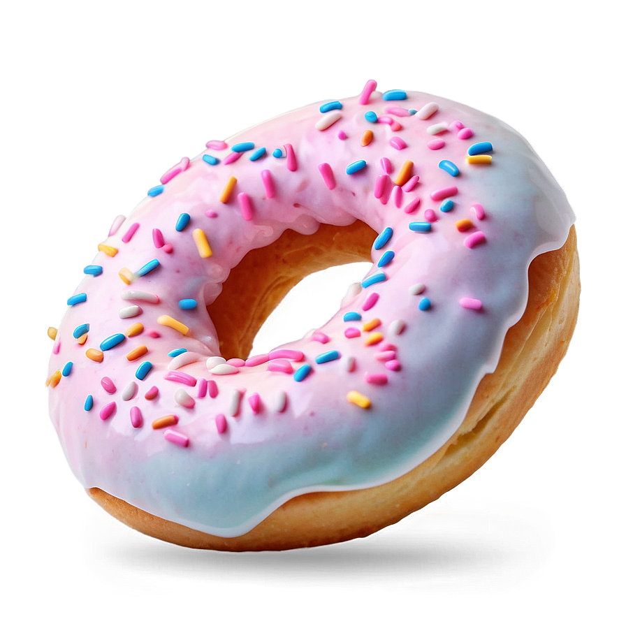 Strawberry Frosted Donut Png Spm10 PNG Image