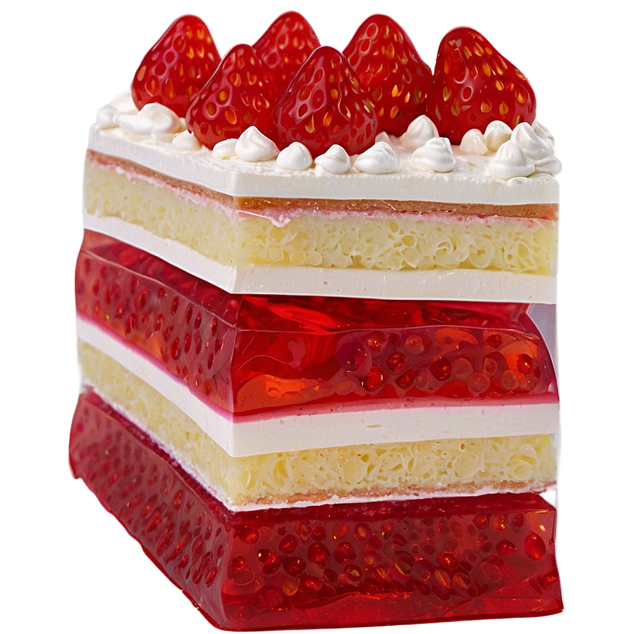 Strawberry Jelly Cake Png 06212024 PNG Image