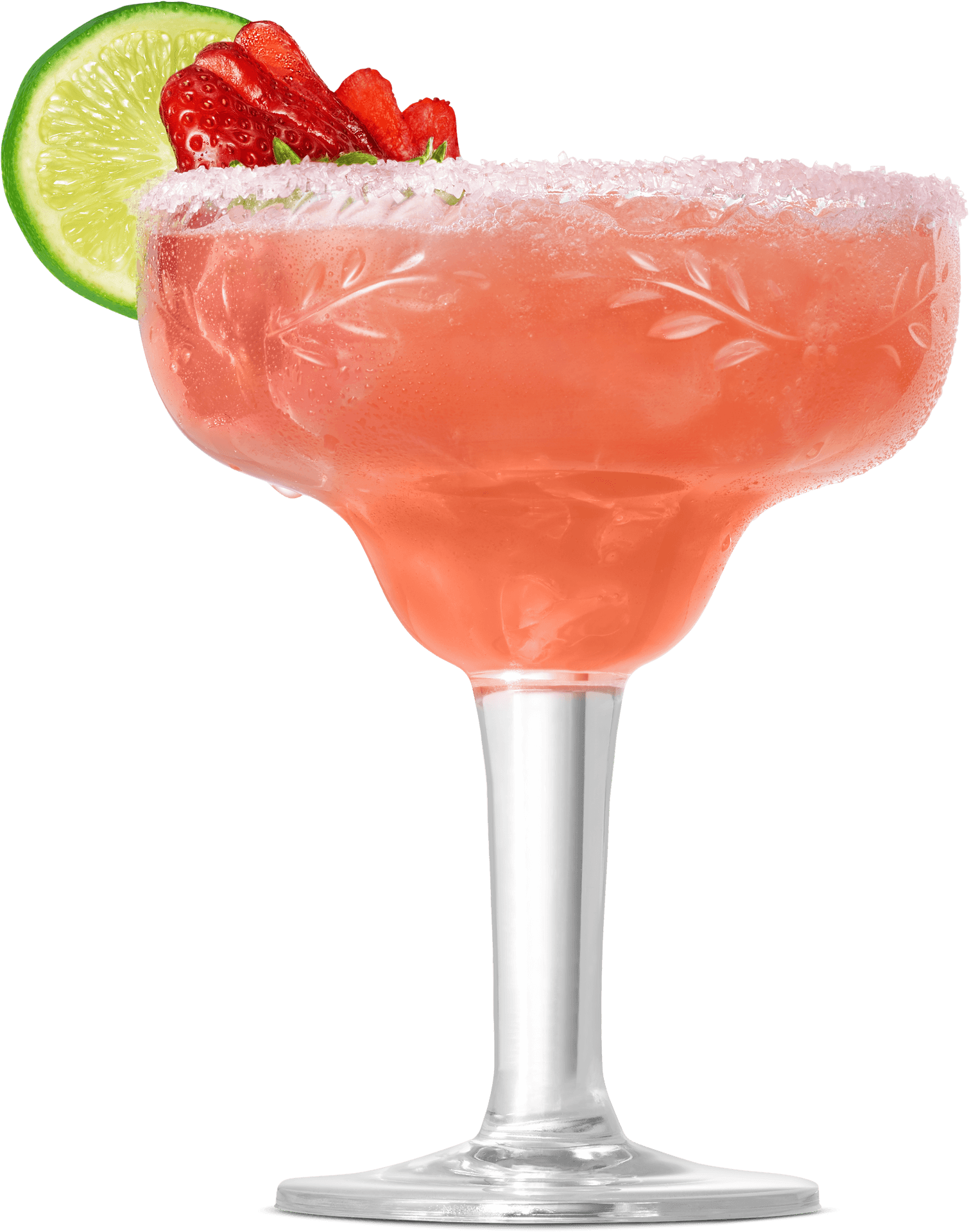 Strawberry Margarita Cocktail PNG Image