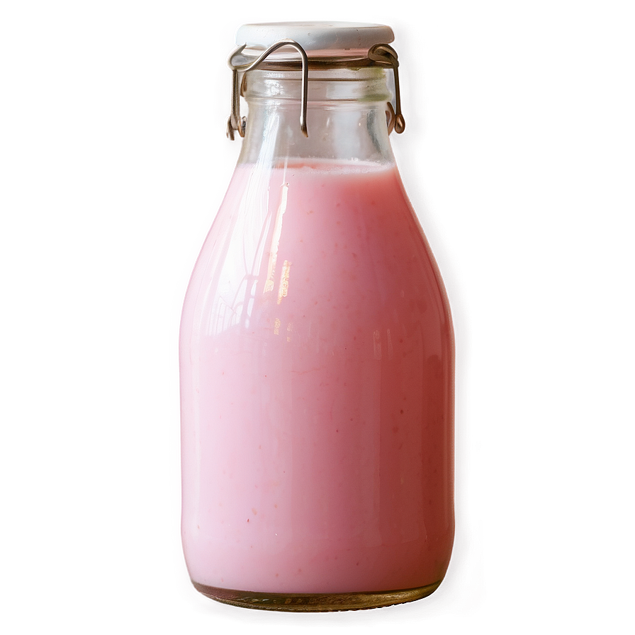 Strawberry Milk Bottle Png 06212024 PNG Image