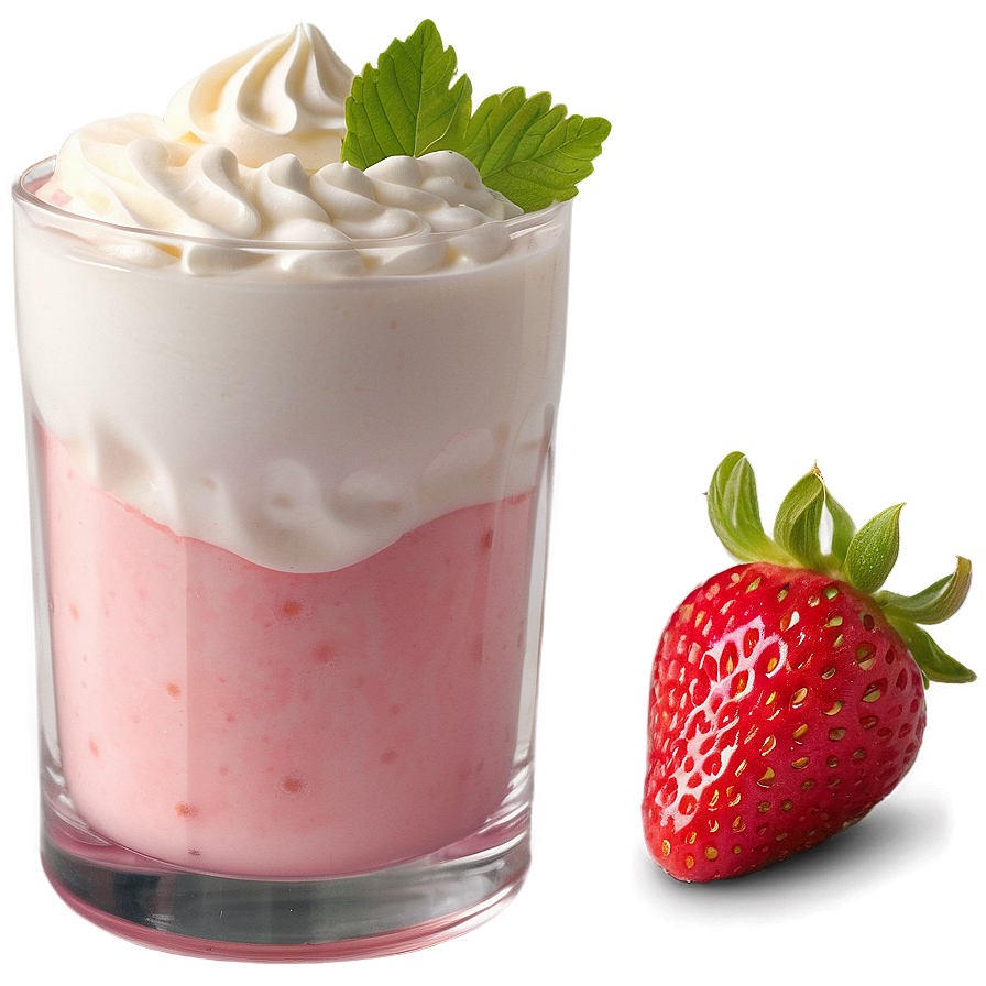 Strawberry Milk Dessert Png 33 PNG Image