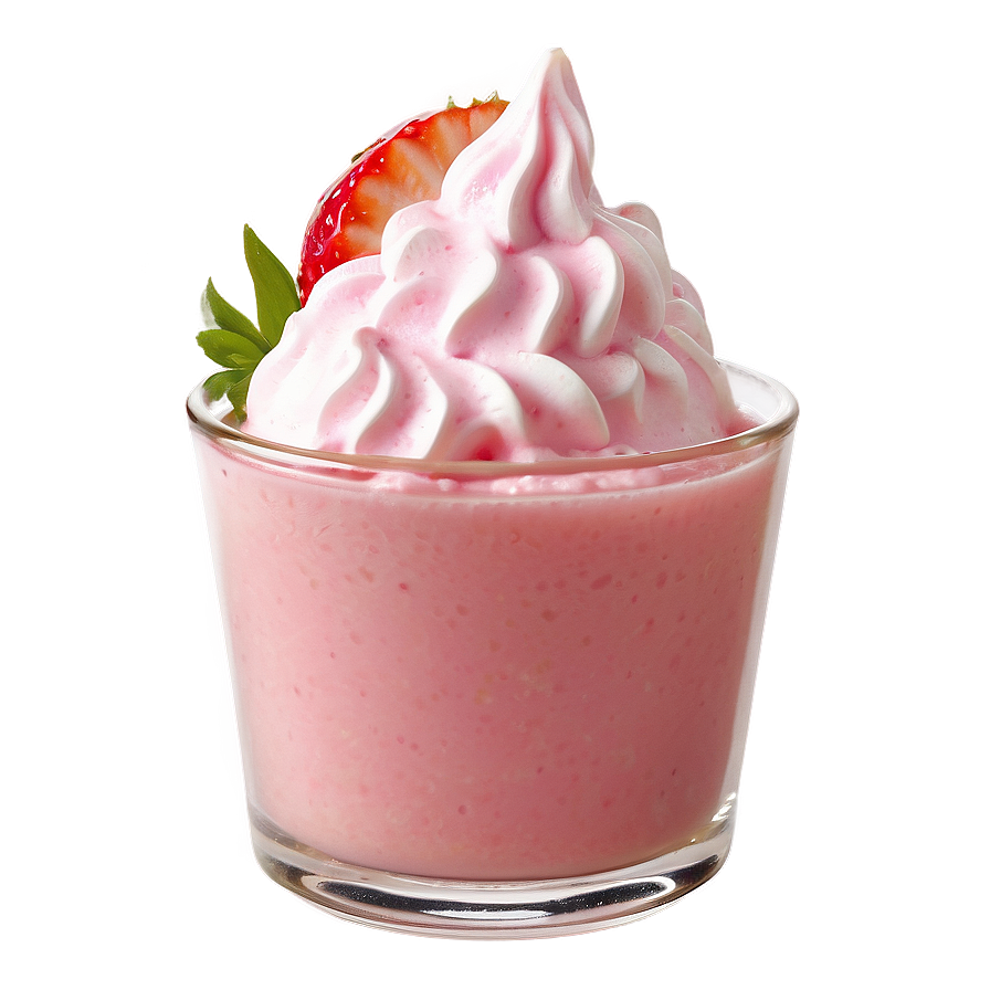 Strawberry Milk Dessert Png Qwj14 PNG Image