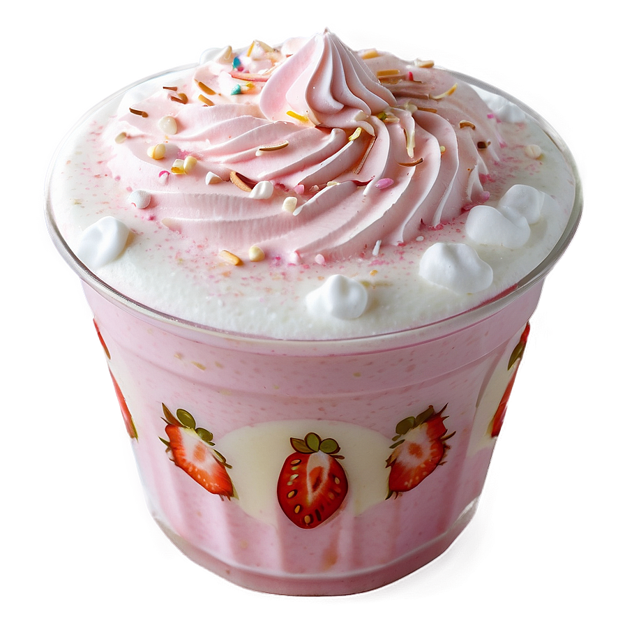 Strawberry Milk Latte Png 06252024 PNG Image