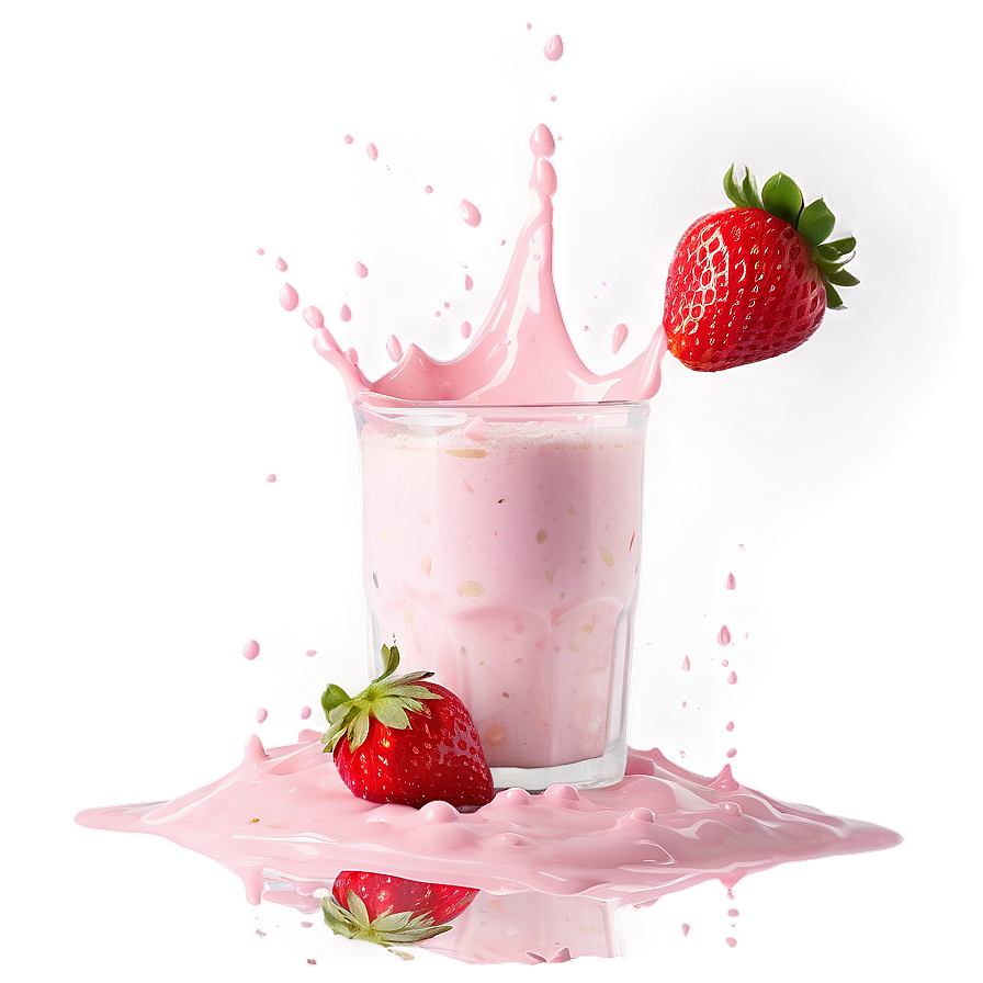 Strawberry Milk Splash Png Ffi85 PNG Image