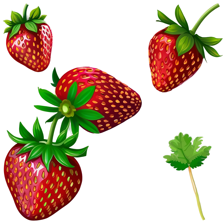 Strawberry Patch Png Bos15 PNG Image