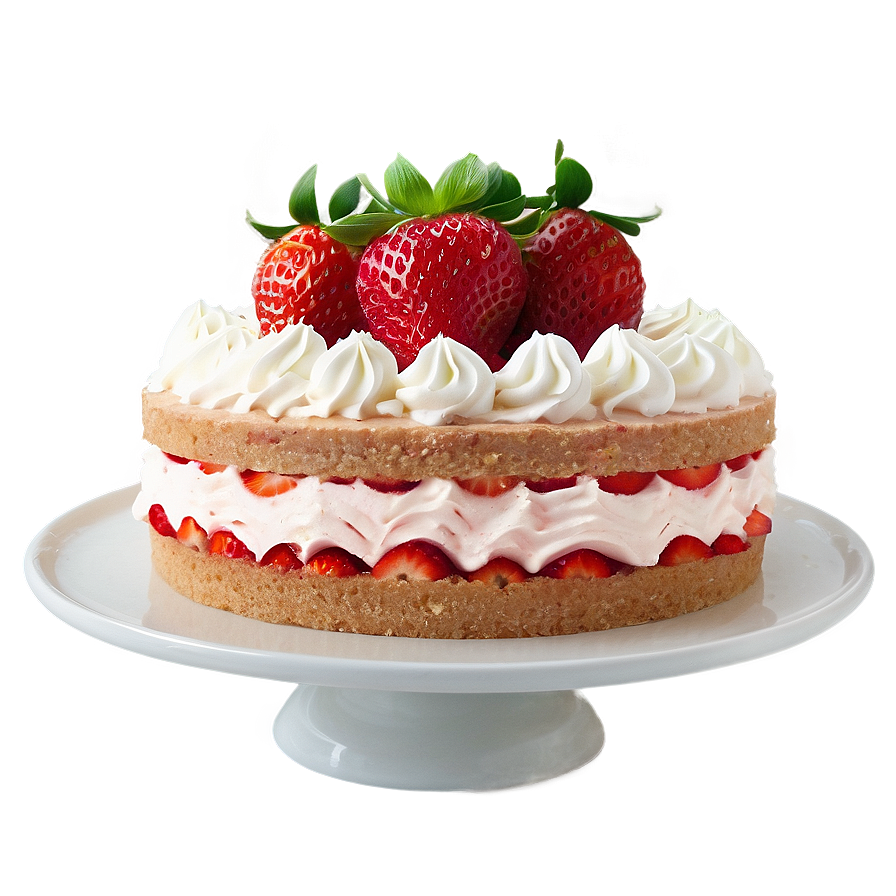 Strawberry Sponge Cake Png 06212024 PNG Image