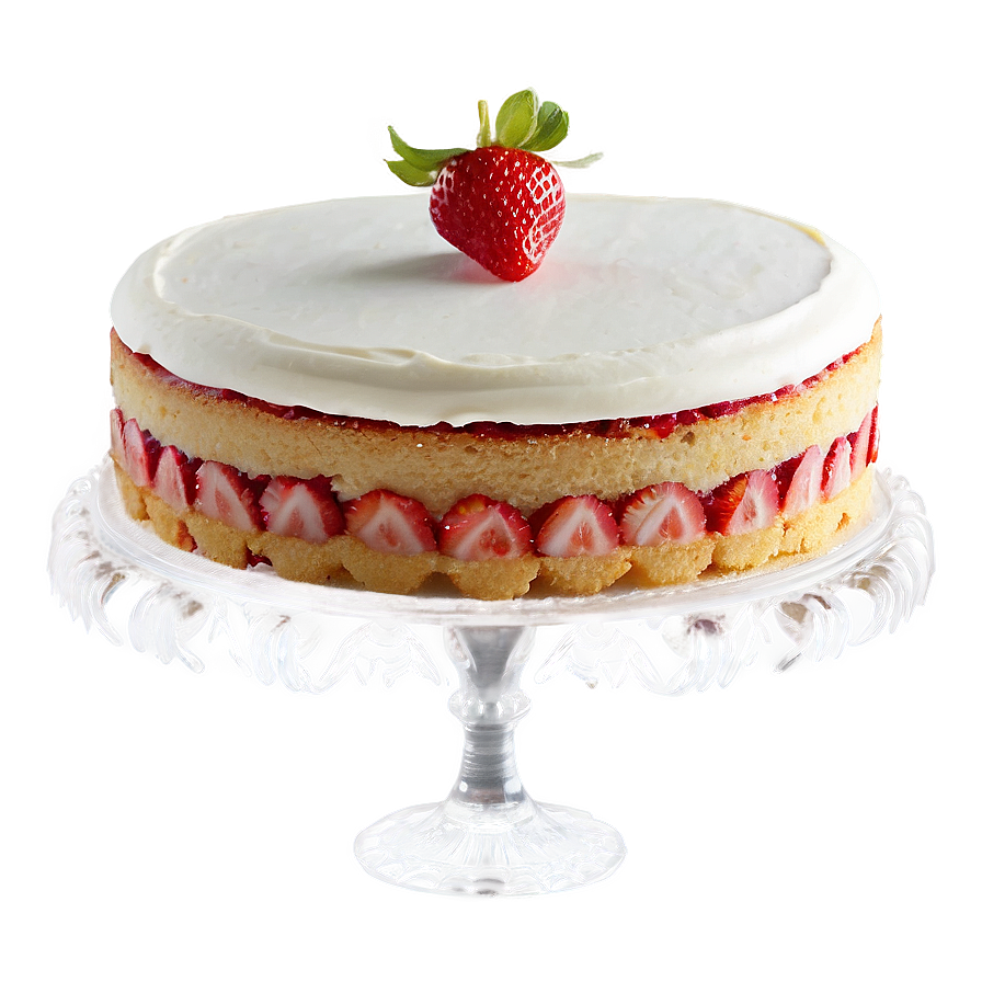 Strawberry Sponge Cake Png Dxw PNG Image