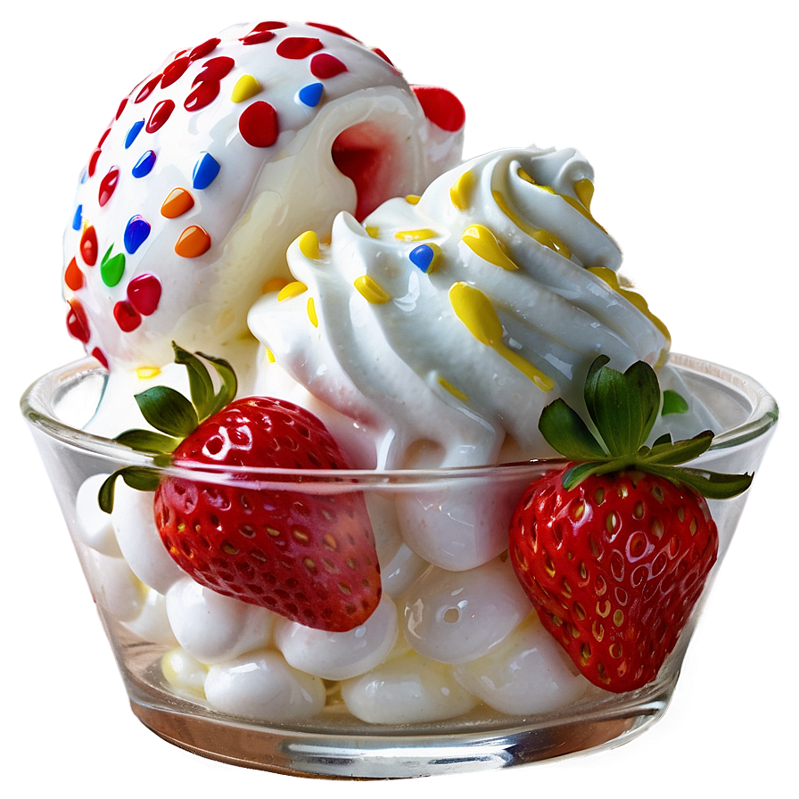 Strawberry Sundae Png Orx96 PNG Image