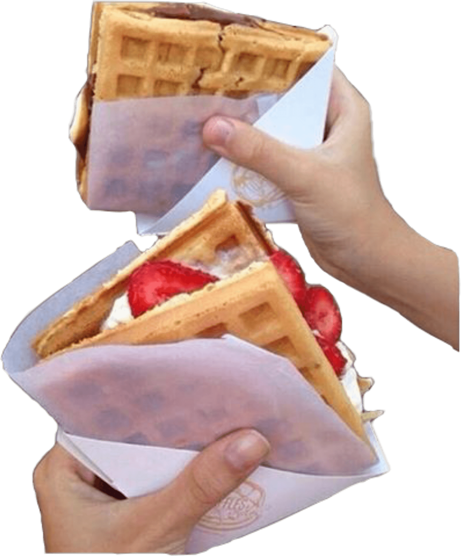 Strawberry Waffle Sandwiches PNG Image