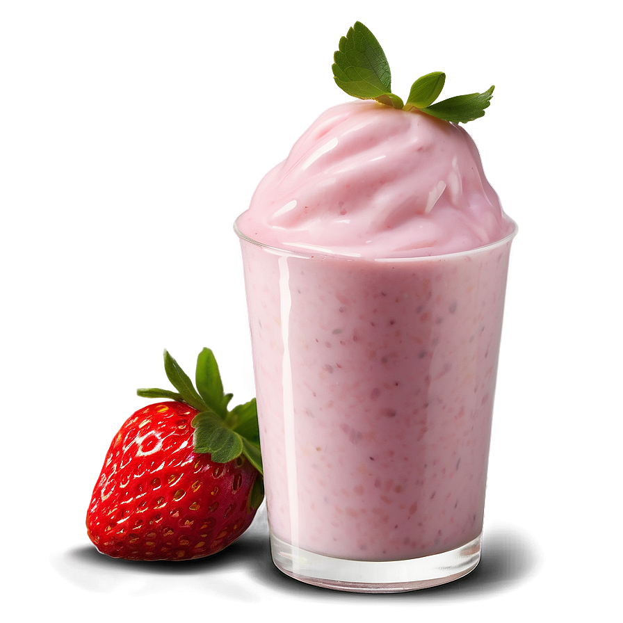 Strawberry Yogurt Png Irw15 PNG Image