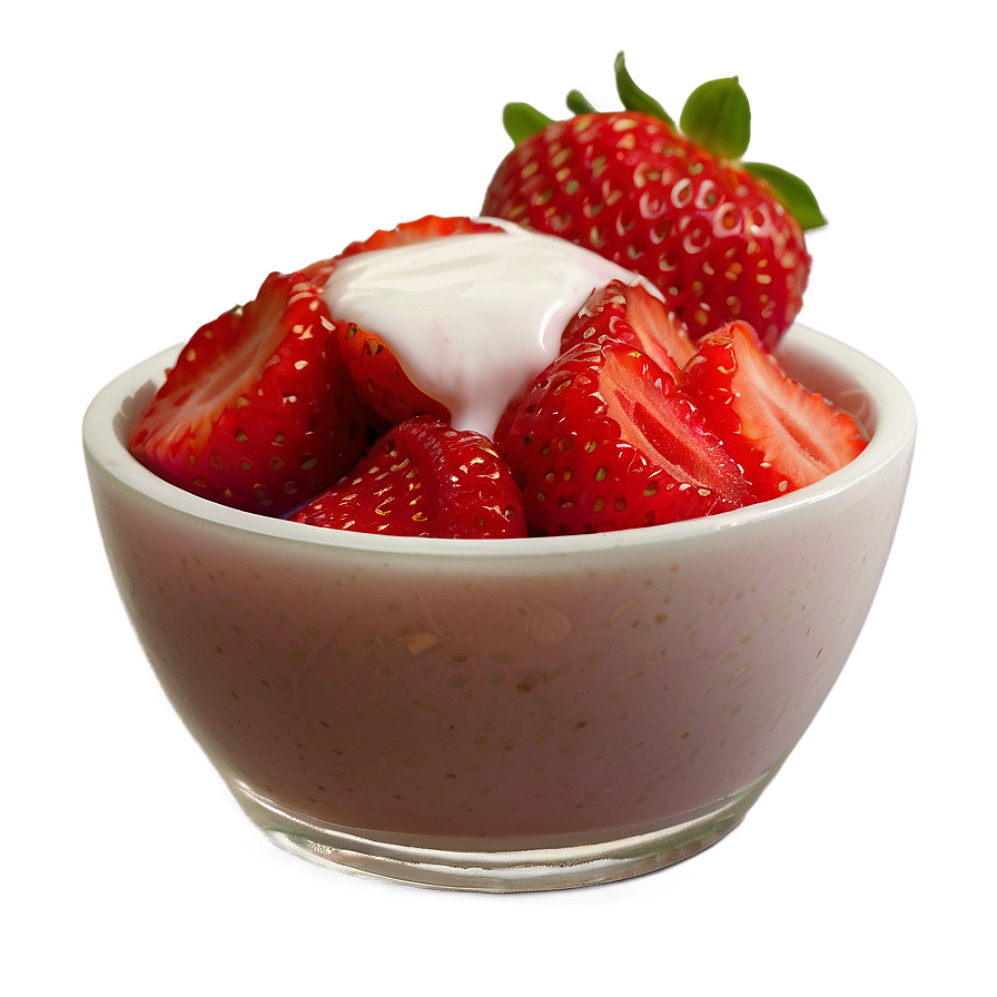 Strawberry Yogurt Png Swa PNG Image