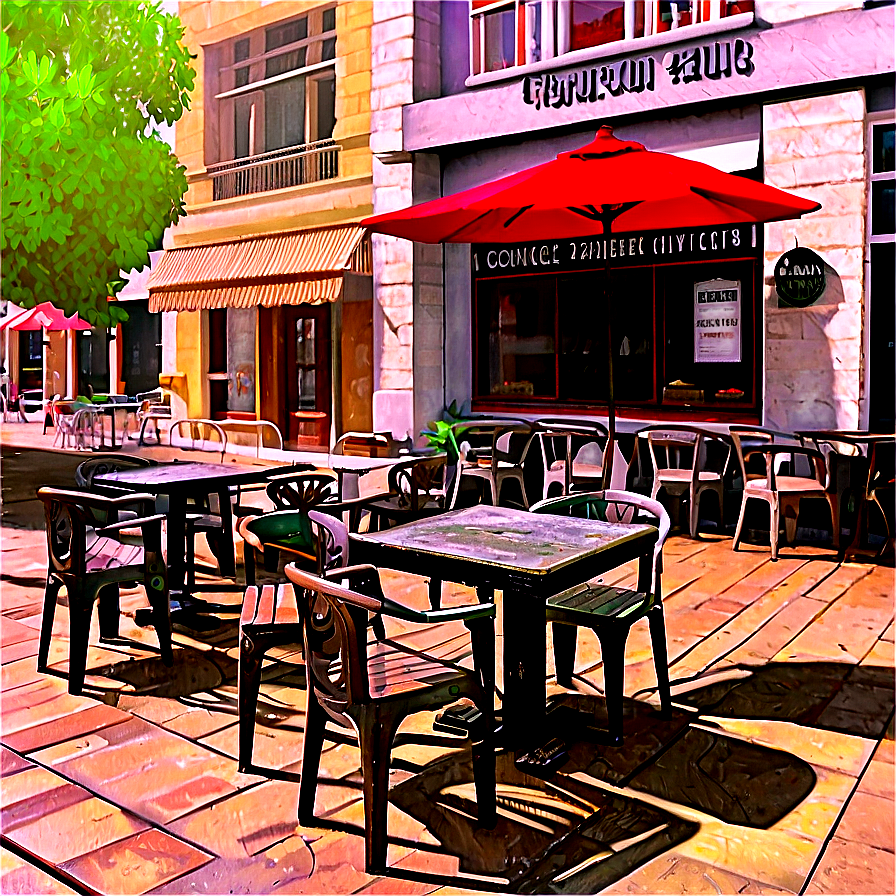 Street Cafe Terrace Png Iov1 PNG Image