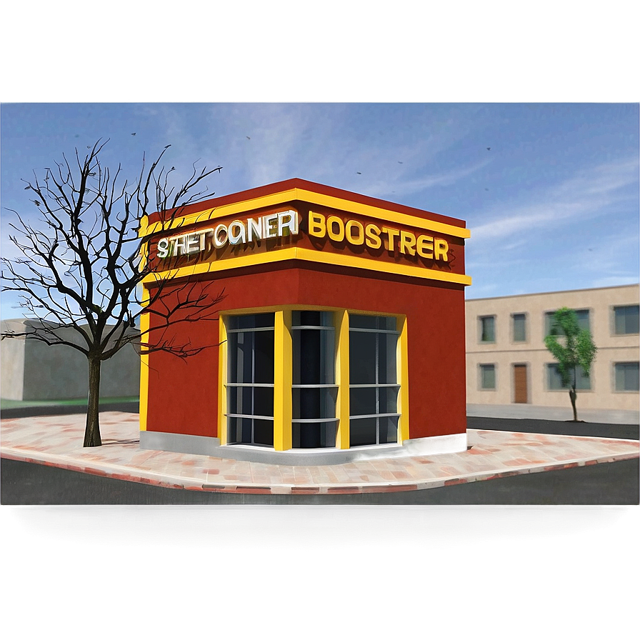 Street Corner Bookstore Png 72 PNG Image