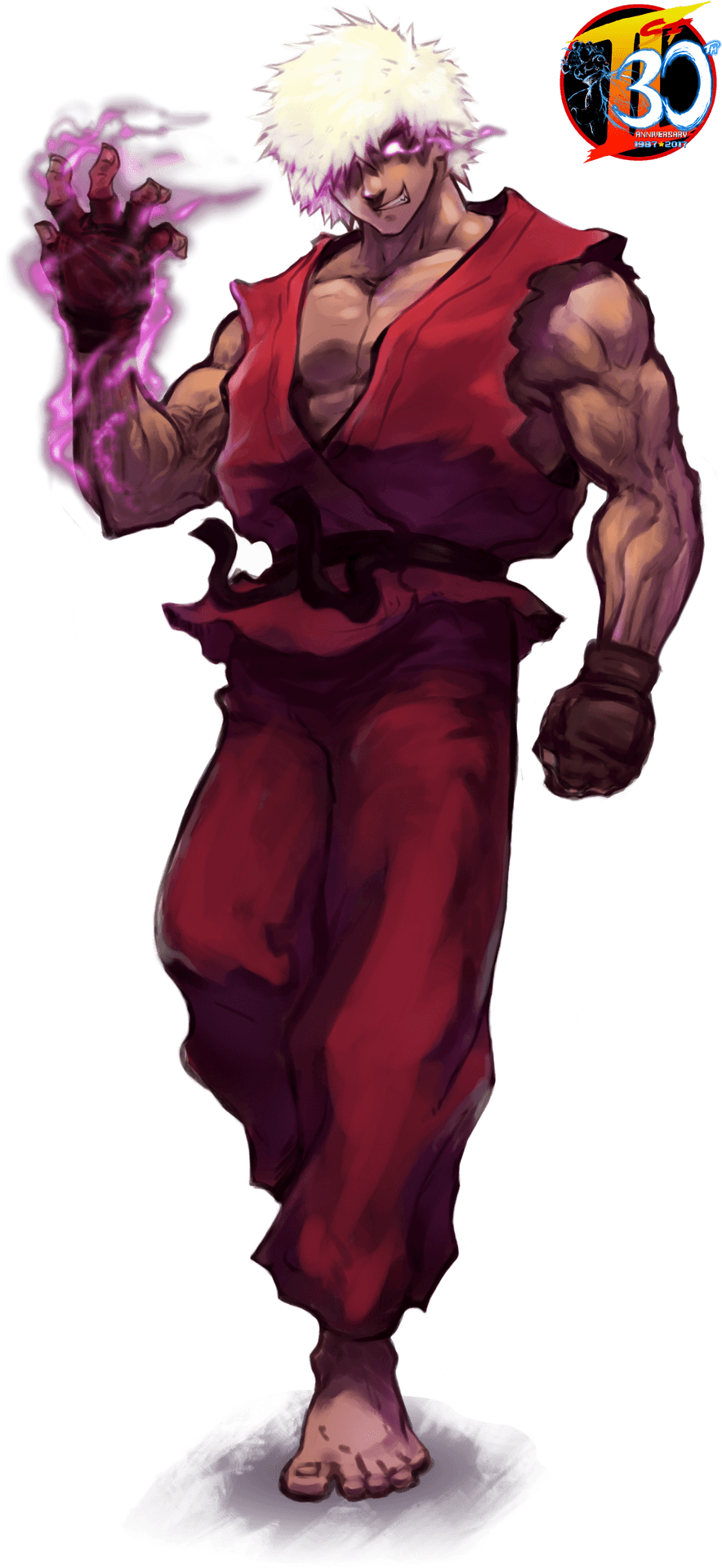 Street Fighter Akuma Power Stance PNG Image