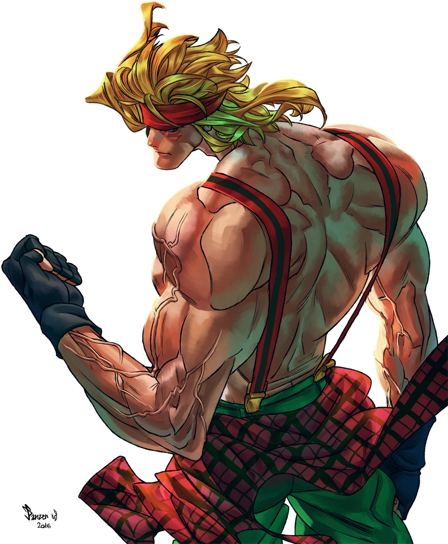 Street Fighter Alex Powerful Stance PNG Image