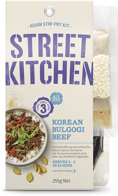 Street Kitchen Korean Bulgogi Beef Stir Fry Kit PNG Image