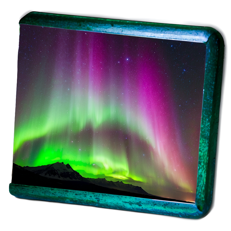 Striking Aurora Reflections Png Kbb PNG Image