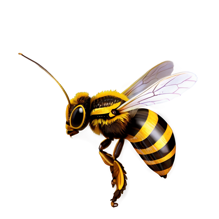 Striped Bee Png 05232024 PNG Image