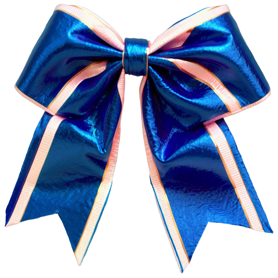 Striped Cheer Bow Png Bjw PNG Image